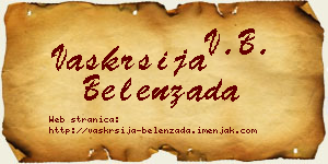 Vaskrsija Belenzada vizit kartica